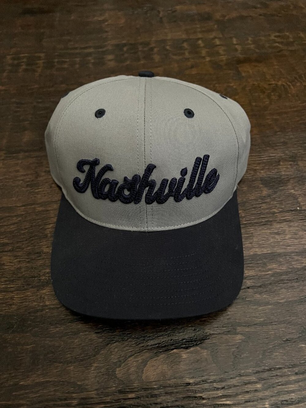 Nashville Snapback Trucker Hat | Navy Blue and Gray | Adjustable Cap